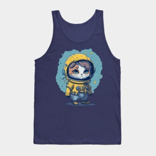 Cute Cat Astronaut Space cat lover Tank Top